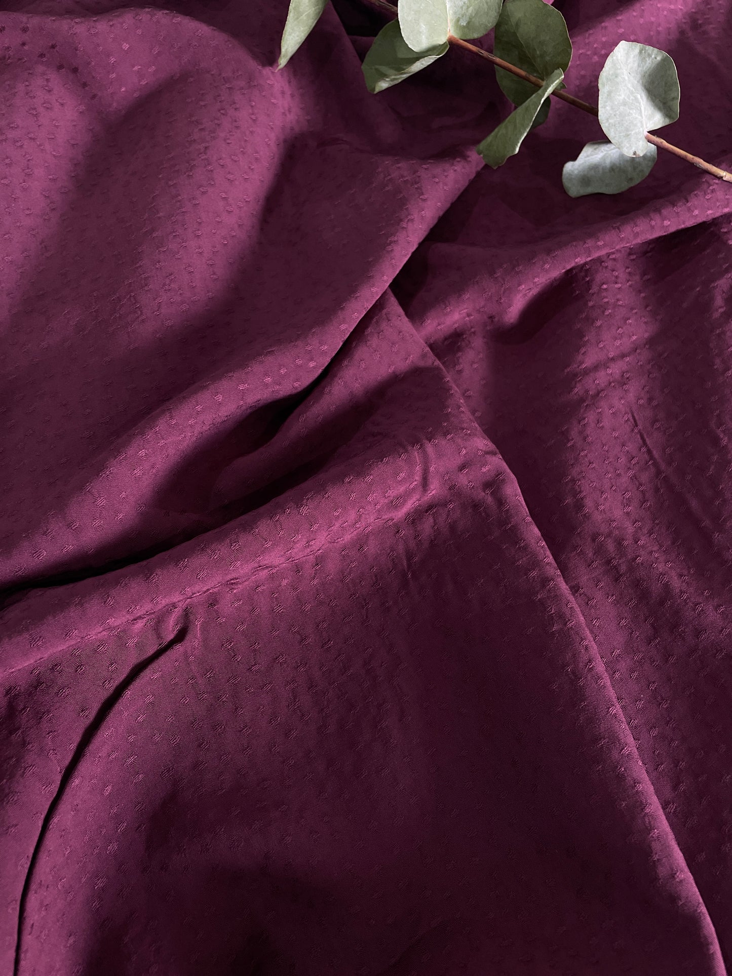 Viscose Jacquard Burgundy
