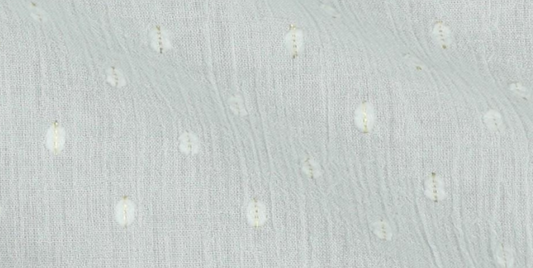 Coton Froissé Doré Blanc