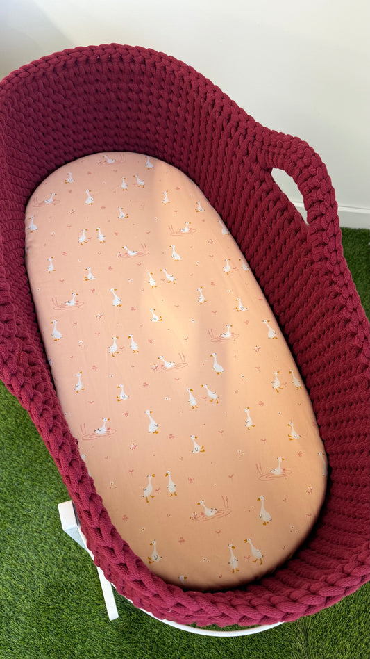 🧸 Drap-housse en Popeline de coton bio – 75×35 cm – POPPY POWDER