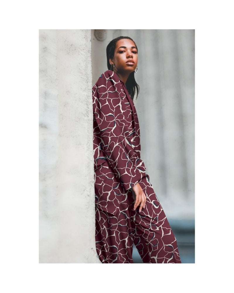 Viscose Lourde Stretch Rouge Berry