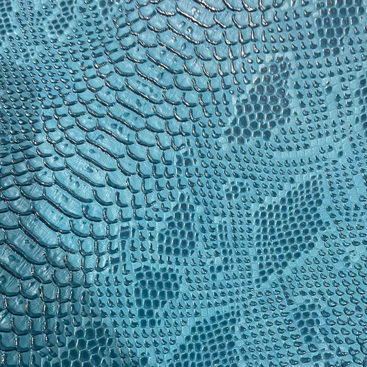 Simili cuir Dragon Turquoise