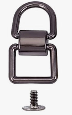 Connecteur de Sangle/Sac Rectangle/D GunBlack