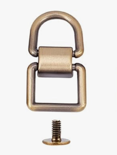 Connecteur de Sangle/Sac Rectangle/D Laiton