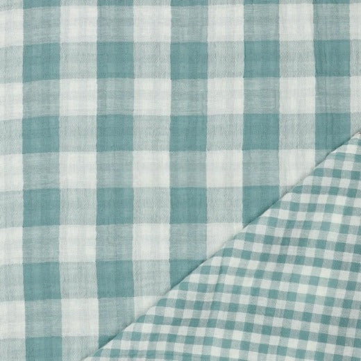 Tissu Double Gaze Double Face Green