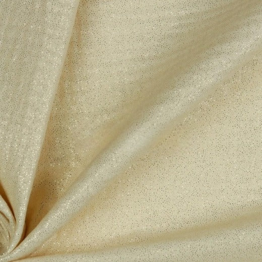 Tissu Double Gaze Glitter Poppy Sand