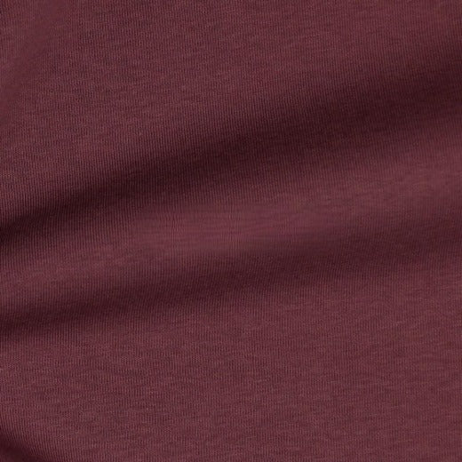 Tissus sweat Molleton Jogging Uni Lourd Aubergine