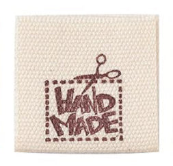 Étiquettes tissées Carré HANDMADE @1