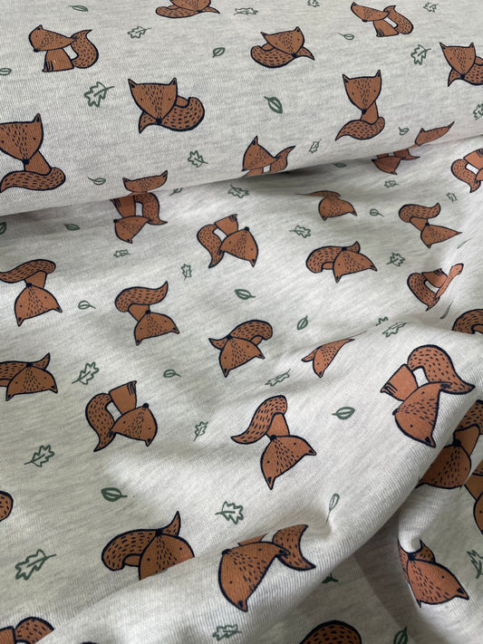 Tissus sweat Molleton  Poppy Renard