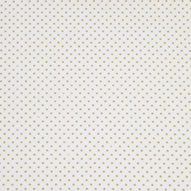 Coton Glit Pisani Blanc / Gold