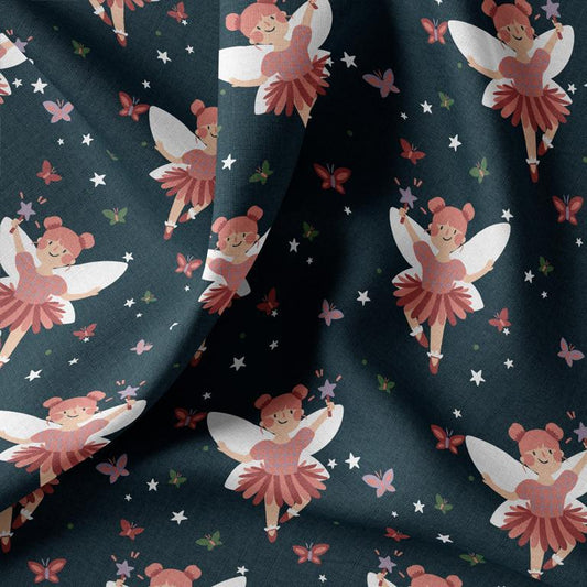 Coton Mélusine Minuit / M.Roses