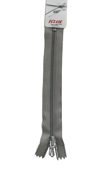 Fermeture à glissière Non séparable Z51 4mm GRIS CLAIR