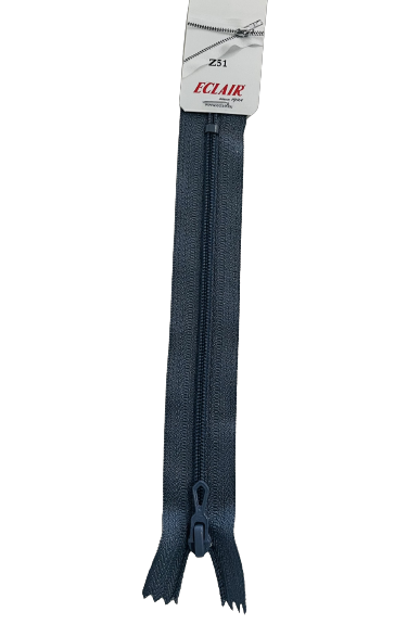 Fermeture à glissière Non séparable Z51 4mm GRIS FONCÉ