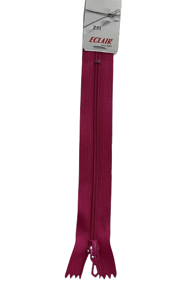 Fermeture à glissière Non séparable Z51 4mm ROSE VIF