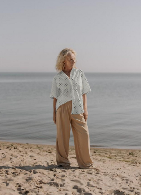 Lin Viscose Foil BRONZE