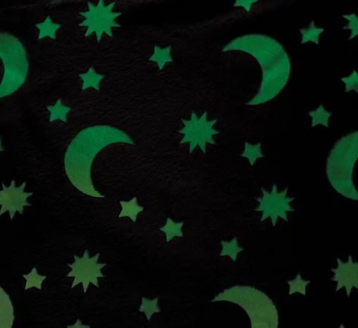 Tissu Polaire Néon Brille dans la nuit