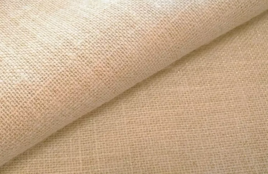 Toile de jute Lurex Blanc