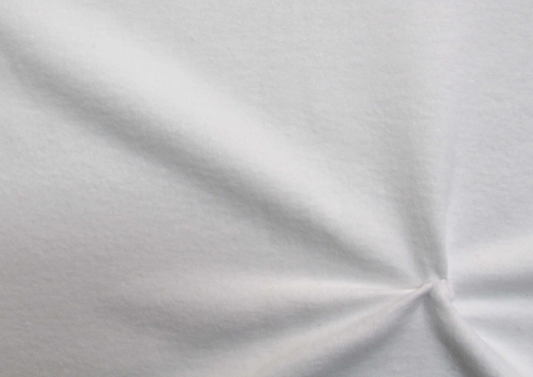 Tissu Molleton Douceur Blanc