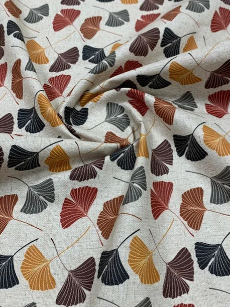 Toile enduite Imperméable Ginkgo Ocre