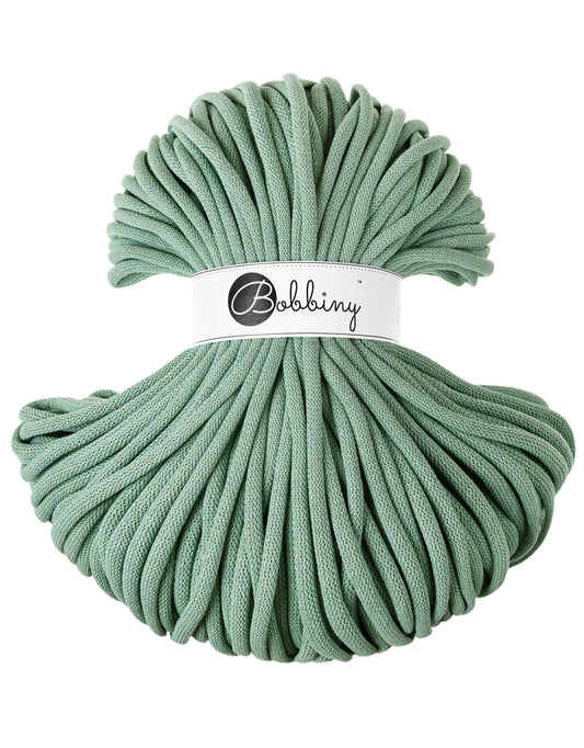 Corde tressée en coton 9mm coloris Aloe – Les Fées Crochett’