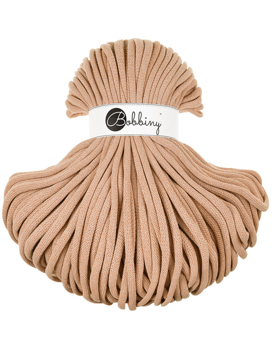 Corde tressée en coton 9 mm coloris Biscuit – Les Fées Crochett’
