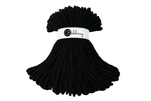 Corde tressée en coton 9mm coloris Black – Les Fées Crochett’