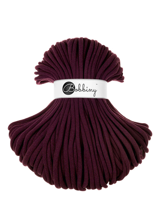 Corde tressée en coton 9mm coloris Burgundy – Les Fées Crochett’