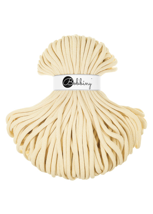 Corde tressée en coton 9mm coloris Butter Yellow – Les Fées Crochett’