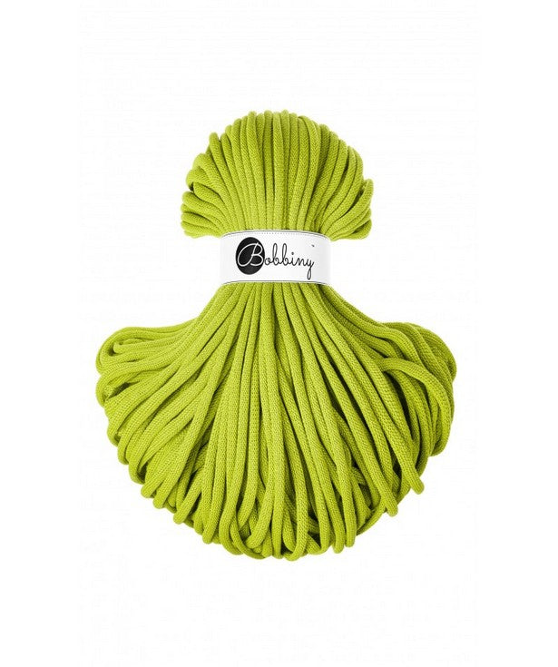 💚 Corde tressée en coton – Coloris Dopamine Lime