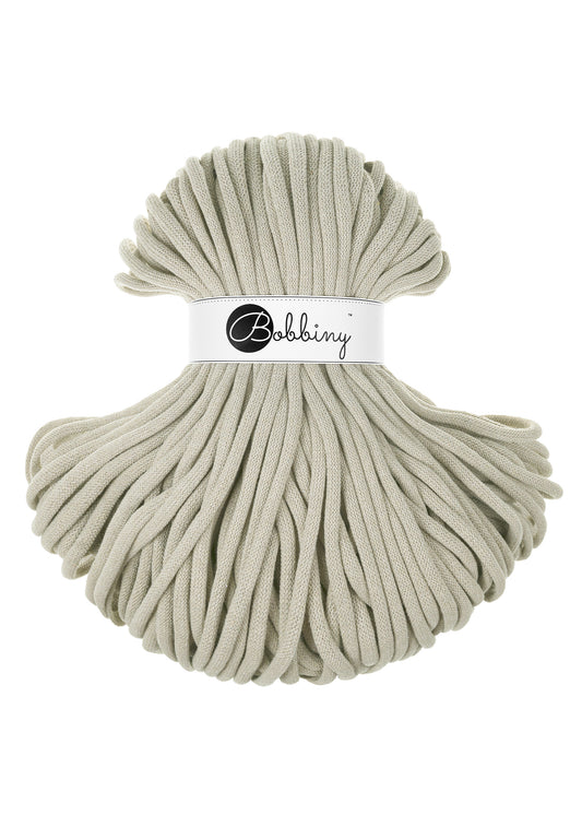 Corde tressée en coton 9mm coloris Pale Olive– Les Fées Crochett’