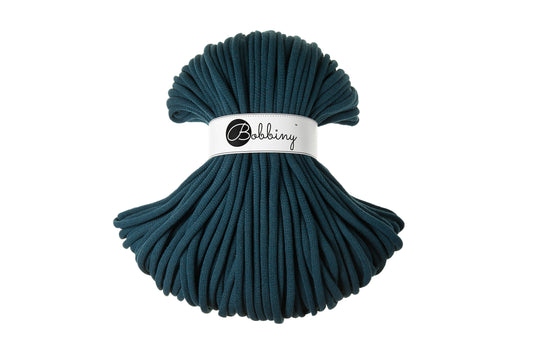 Corde tressée en coton 9 mm coloris Peacock Blue – Les Fées Crochett’