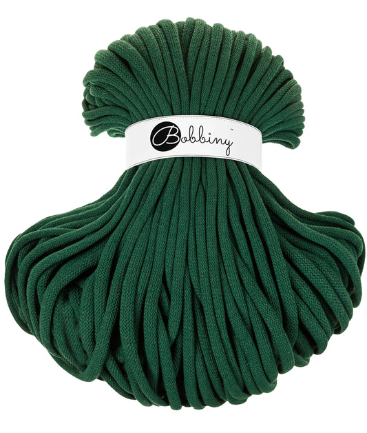 Corde tressée en coton 9mm coloris Pine Green – Les Fées Crochett’