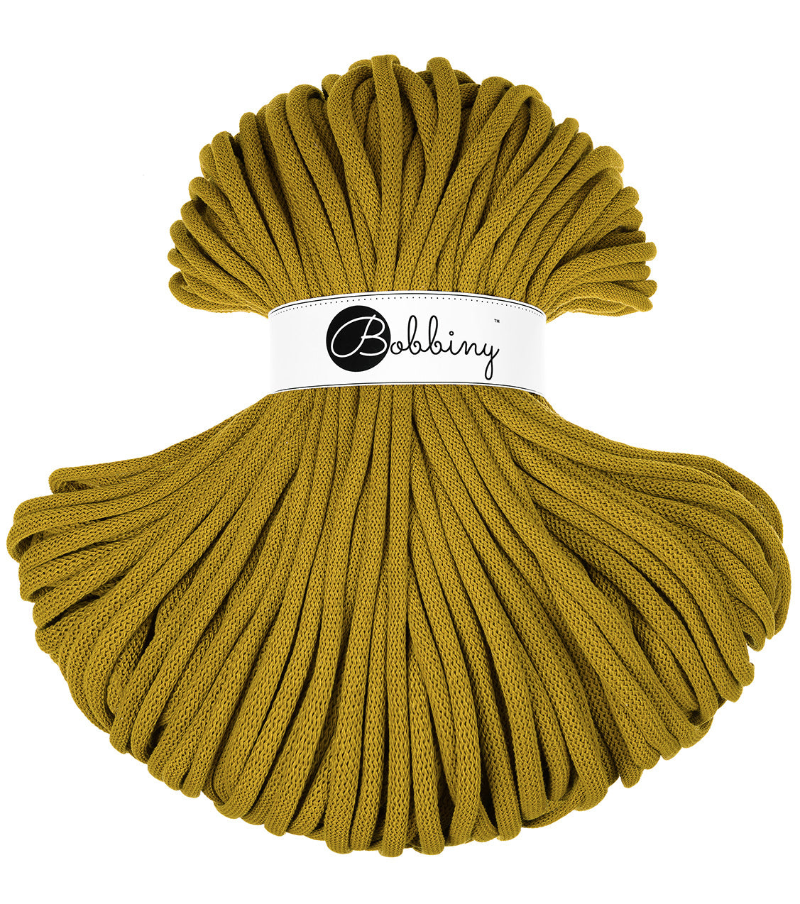 Corde tressée en coton 9mm coloris Spicy Yellow – Les Fées Crochett’