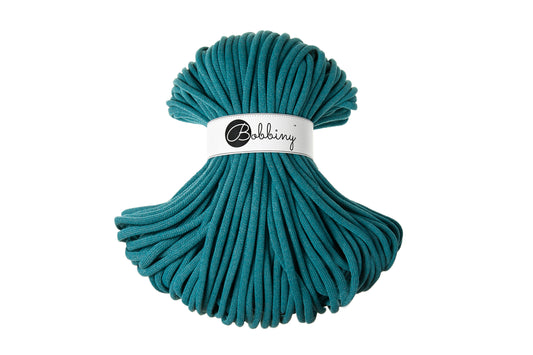 Corde tressée en coton 9 mm coloris Teal – Les Fées Crochett’