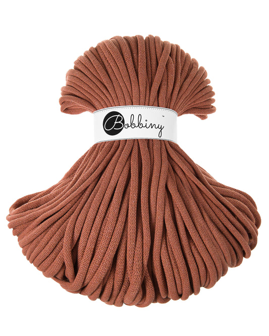 Corde tressée en coton 9mm coloris Terracotta– Les Fées Crochett’