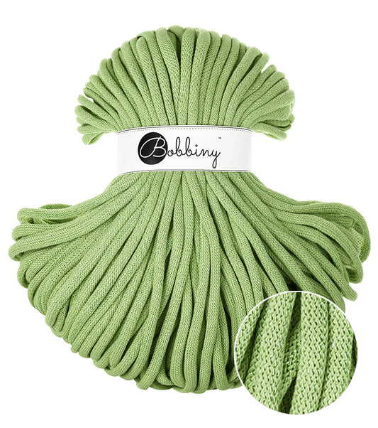 Corde tressée en coton 9mm coloris Unicolor Matcha – Les Fées Crochett’