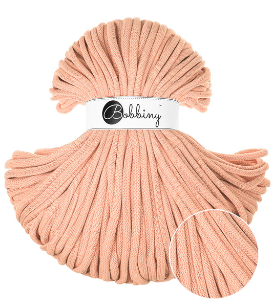 Corde tressée en coton 9mm coloris Unicolor Peach Fuzz – Les Fées Crochett’
