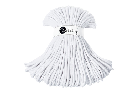Corde tressée en coton 9mm coloris White – Les Fées Crochett’