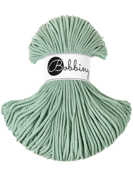 Corde tressée en coton 3mm coloris Aloe – Les Fées Crochett’
