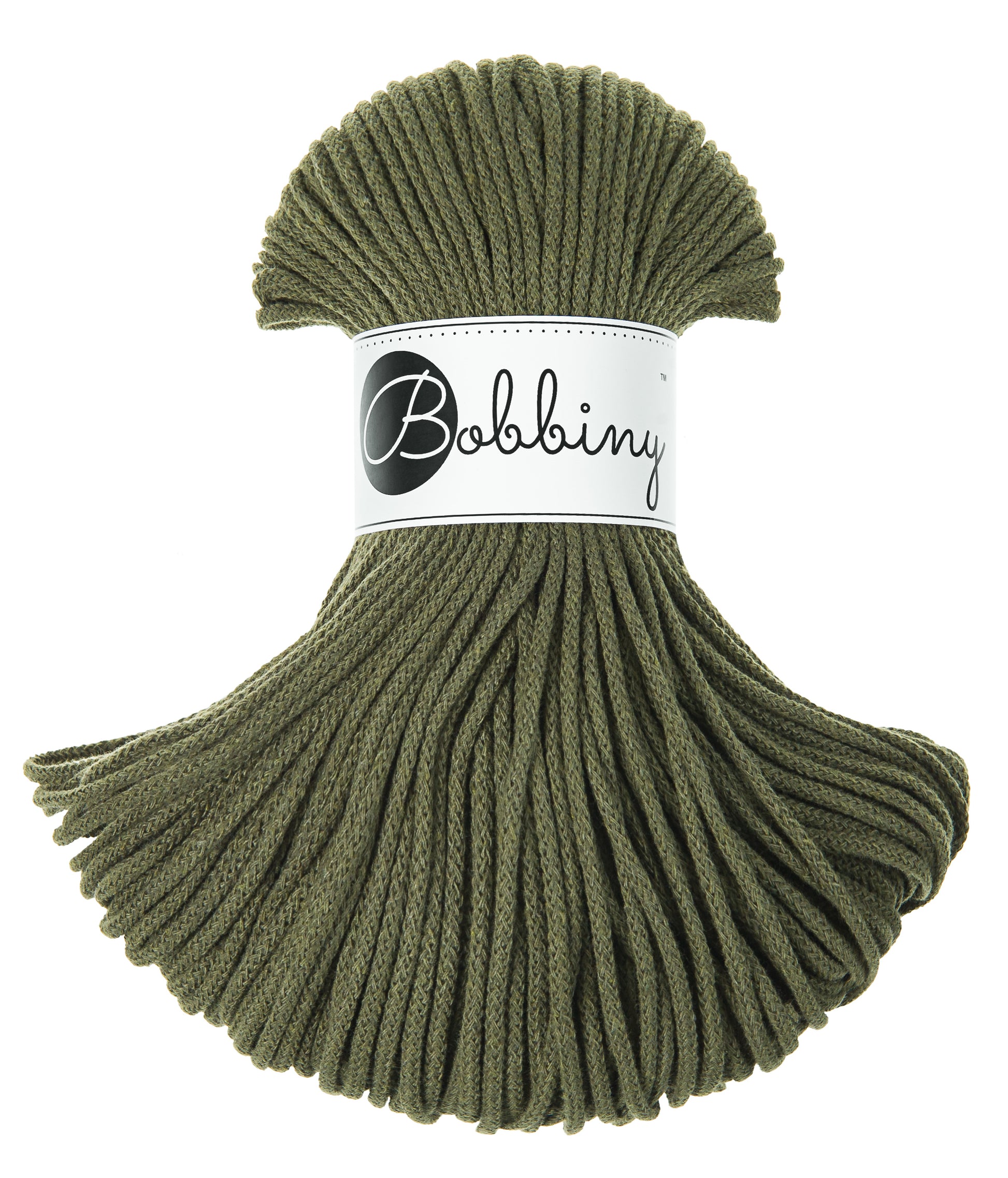 Corde tressée en coton 3mm coloris Avocado – Les Fées Crochett’