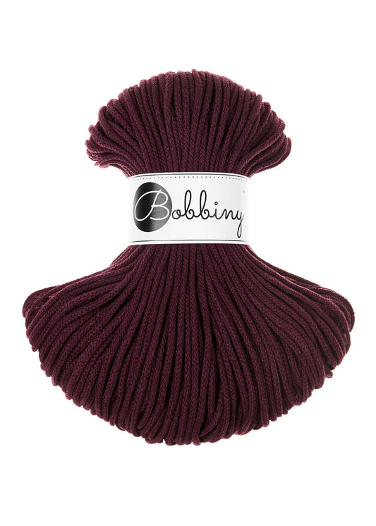 Corde tressée en coton 3mm coloris Burgundy – Les Fées Crochett’