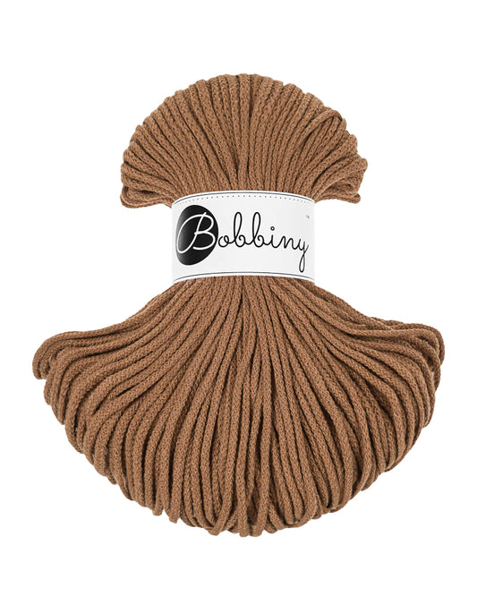 Corde tressée en coton 3mm coloris Caramel – Les Fées Crochett’