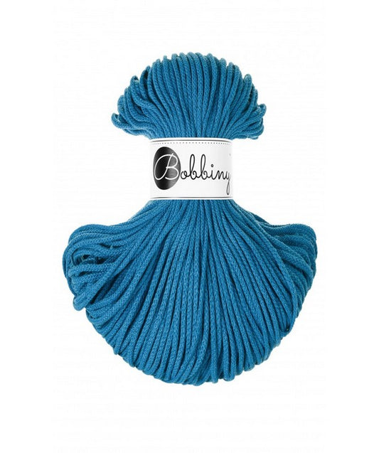 💙 Corde tressée en coton – Dopamine Blue
