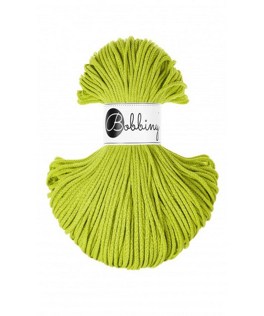 💚 Corde tressée en coton – Coloris Dopamine Lime