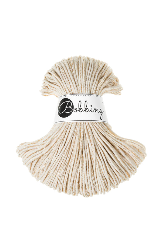 Corde tressée en coton 3mm coloris Golden Natural – Les Fées Crochett’