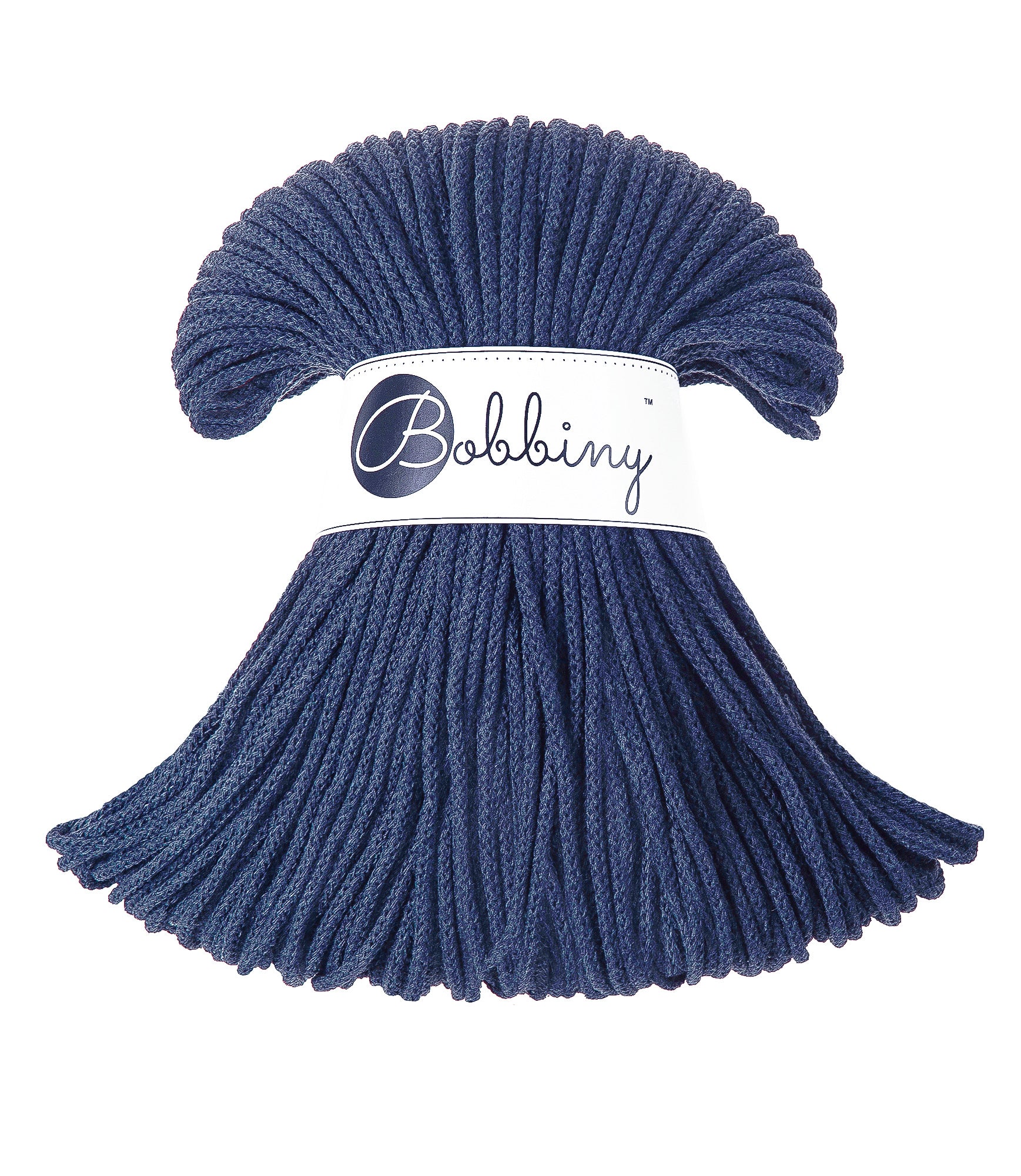 Corde tressée en coton 3mm coloris Jeans – Les Fées Crochett’