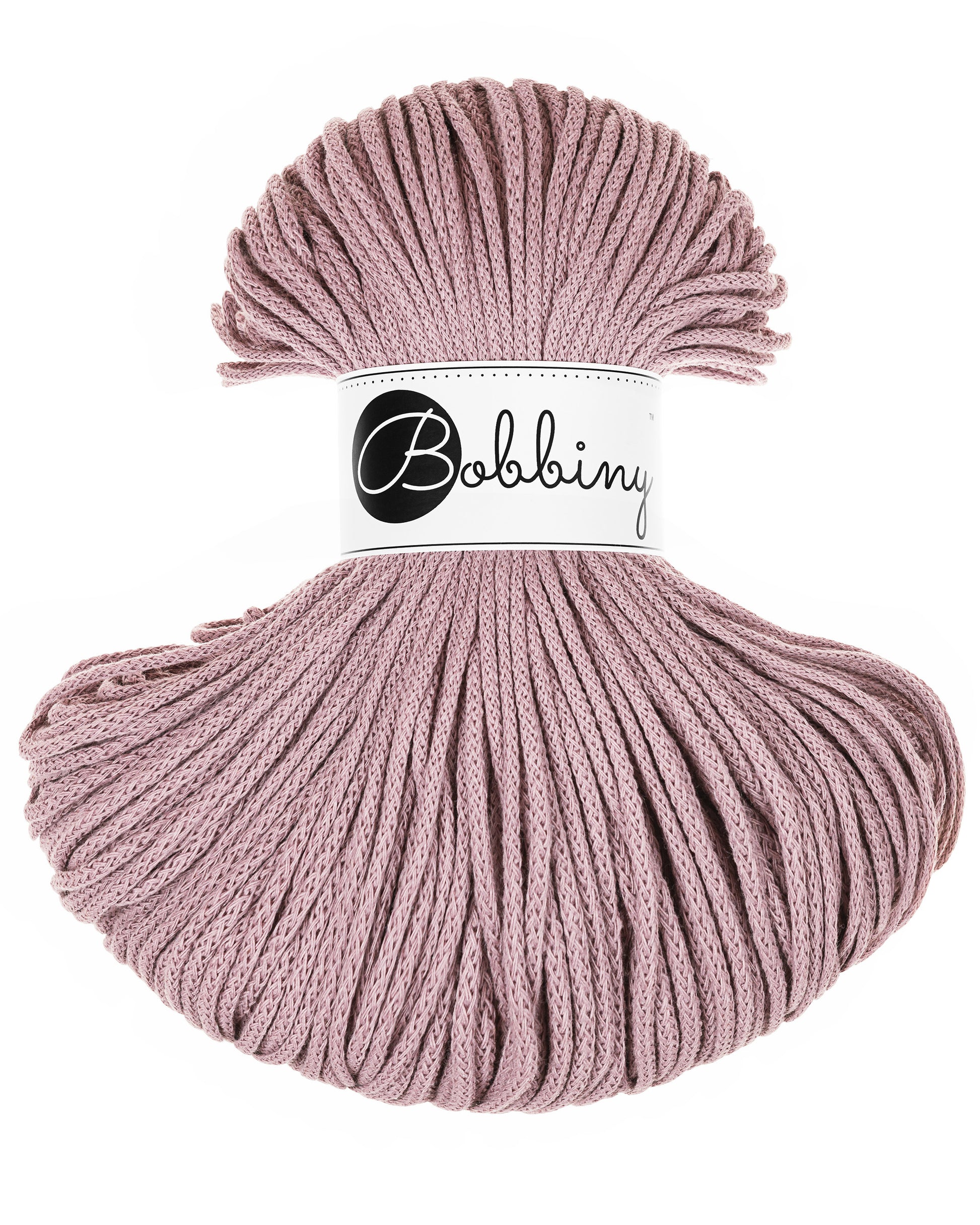 Corde tressée en coton 3mm coloris Mauve – Les Fées Crochett’