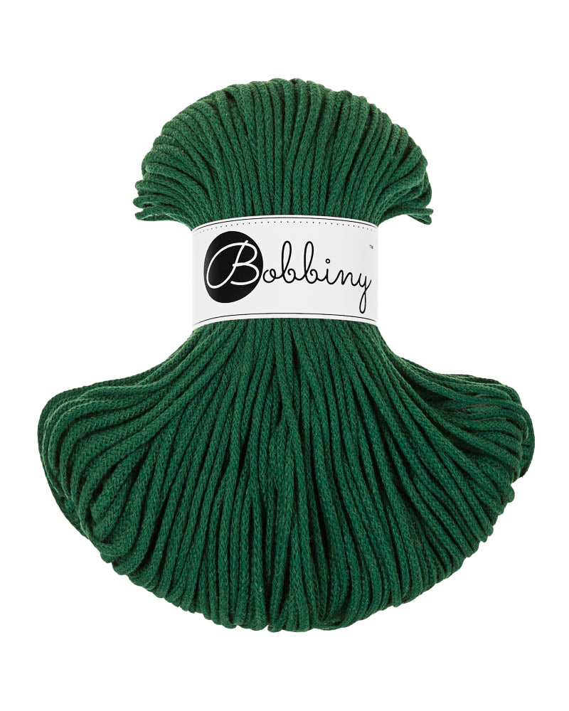 Corde tressée en coton 3mm coloris Pine Green – Les Fées Crochett’
