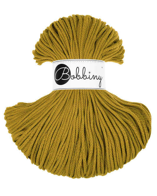 Corde tressée en coton 3mm coloris Spicy Yellow – Les Fées Crochett’