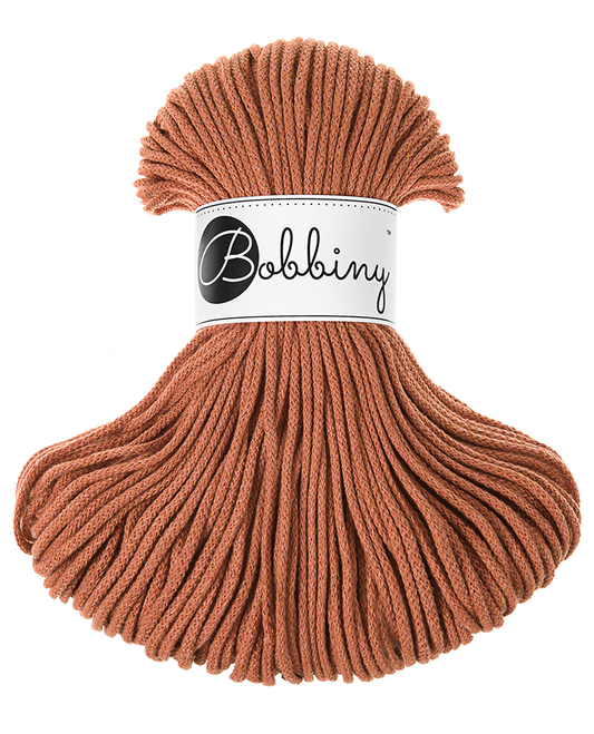 Corde tressée en coton 3mm coloris Terracotta– Les Fées Crochett’