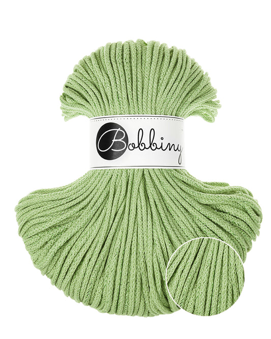 Corde tressée en coton 3mm coloris Unicolor Matcha – Les Fées Crochett’